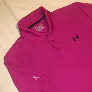 UNDER ARMOUR Breast Cancer Awareness Polo Shirt